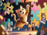 Funny Puzzle: Cats image